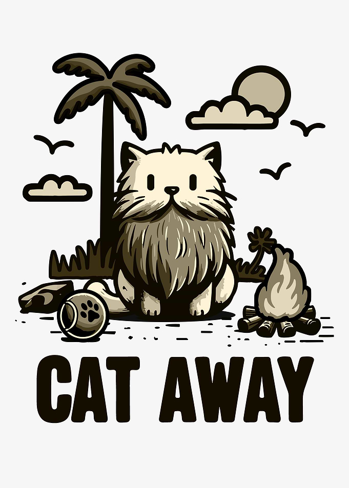 Cat Away Summer Alone