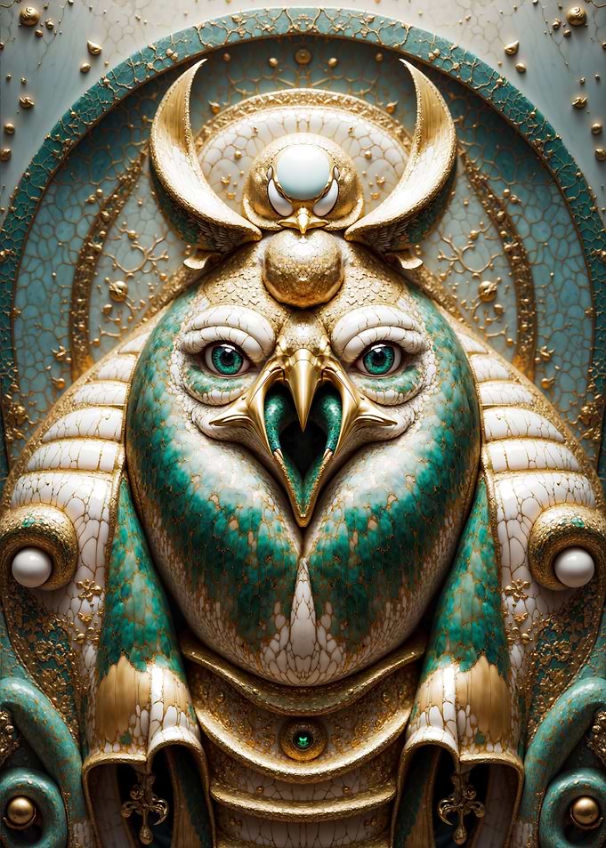 Ra the god of the sun jade