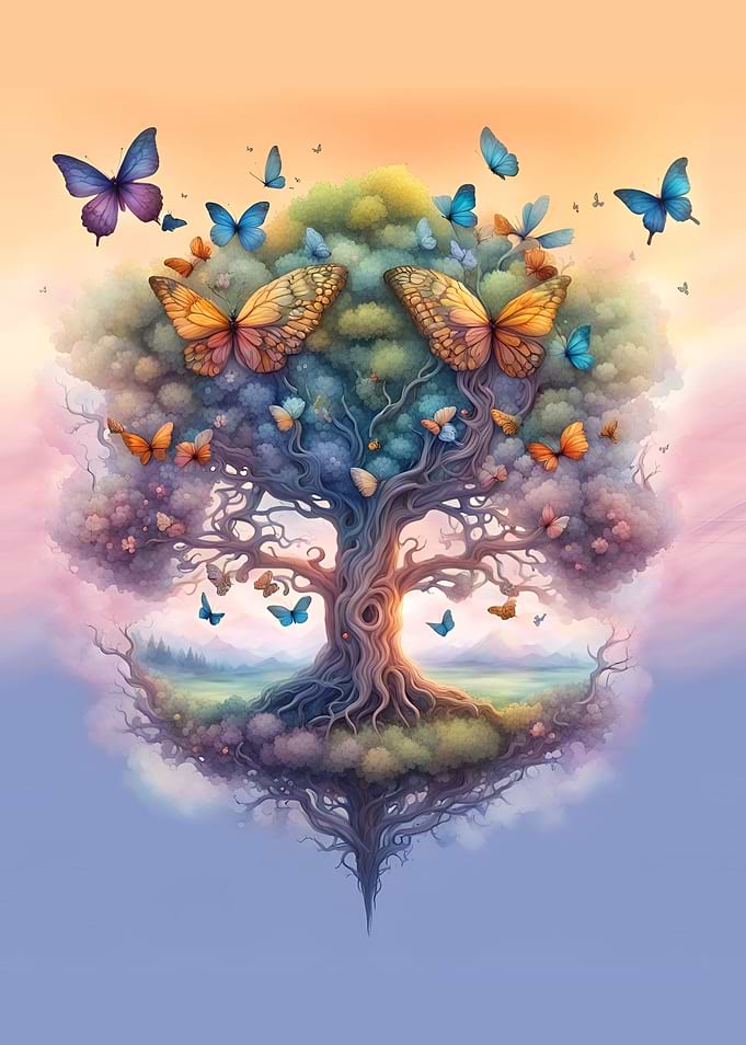 Tree of life butterflies