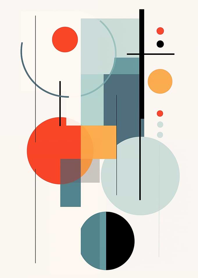 Geometrical Bauhaus Shapes