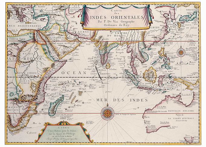 Asia by Pierre Duval c1680
