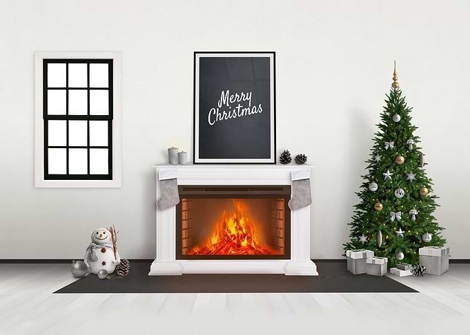 Snowman merry christmas