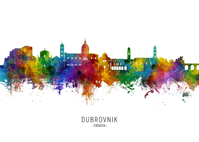 Dubrovnik Skyline Croatia
