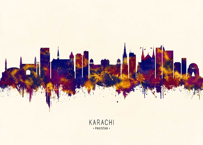 Karachi Pakistan Skyline