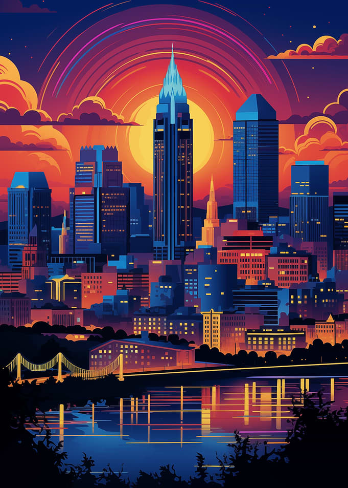 Twilight in Cincinnati OH