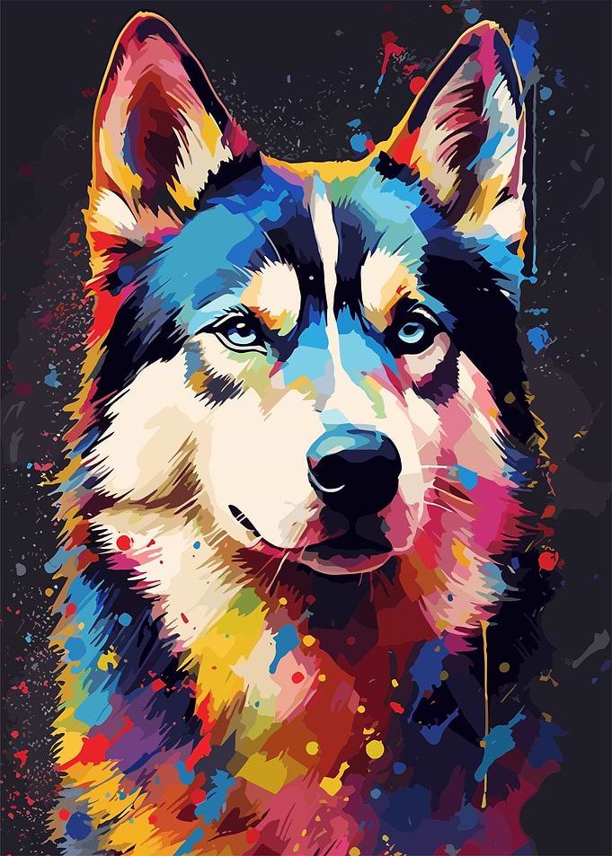 husky paint art