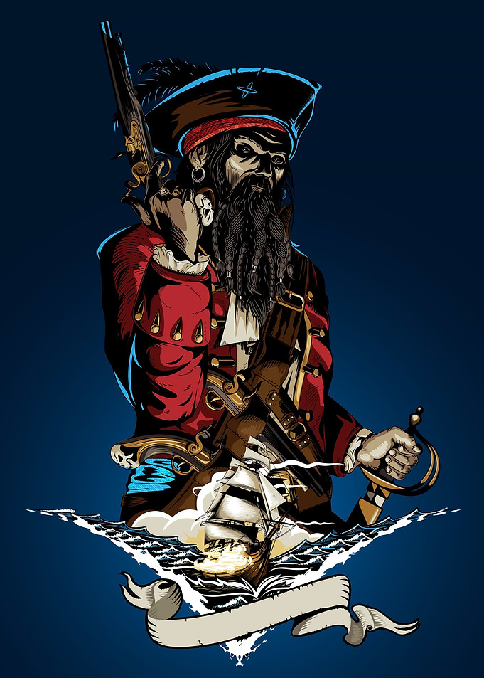 Pirate Ship Landscape