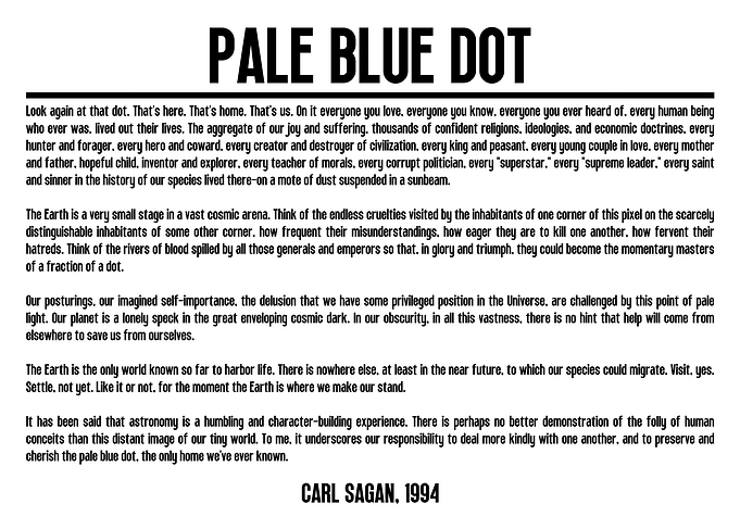 Pale Blue Dot