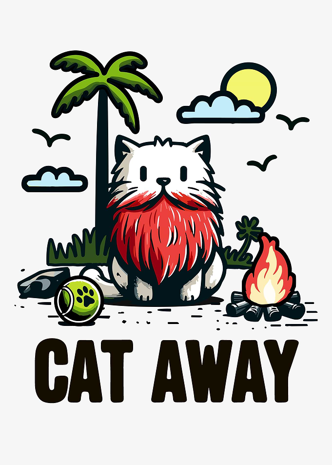 Cat Away Summer Alone