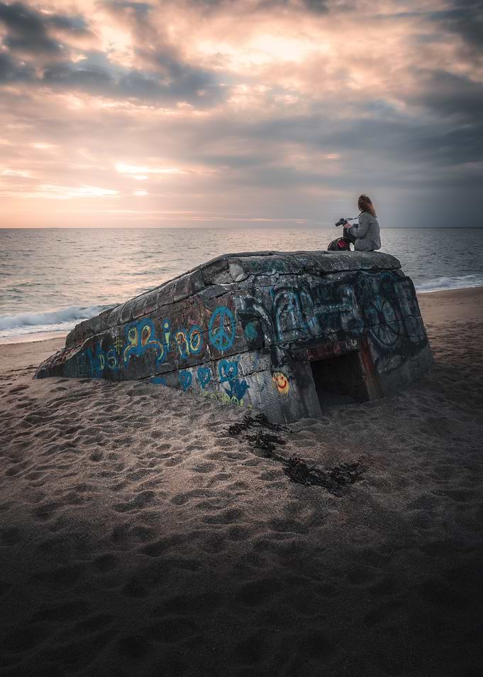 Sunset over a Bunker