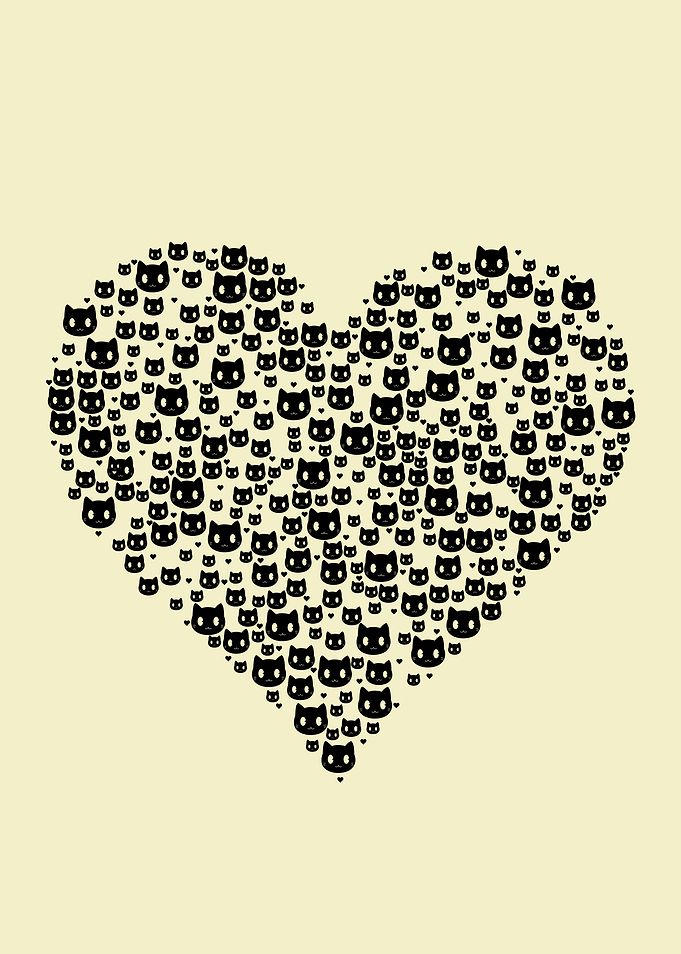 Love Shaped Cat