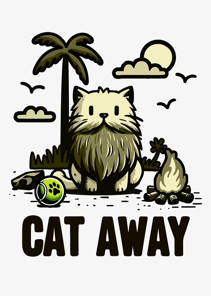 Cat Away Summer Alone