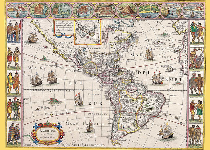 The Americas W Blaeu c1650
