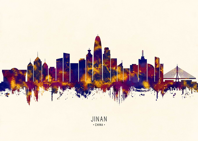 Jinan China Skyline