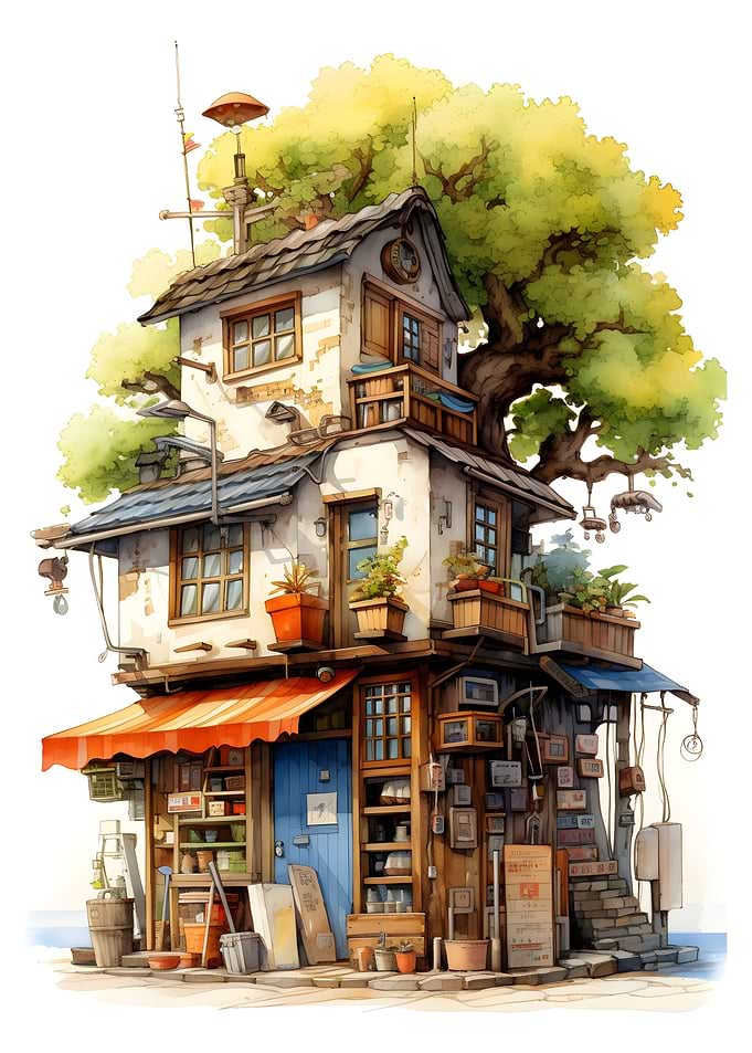 old japanese bookstore