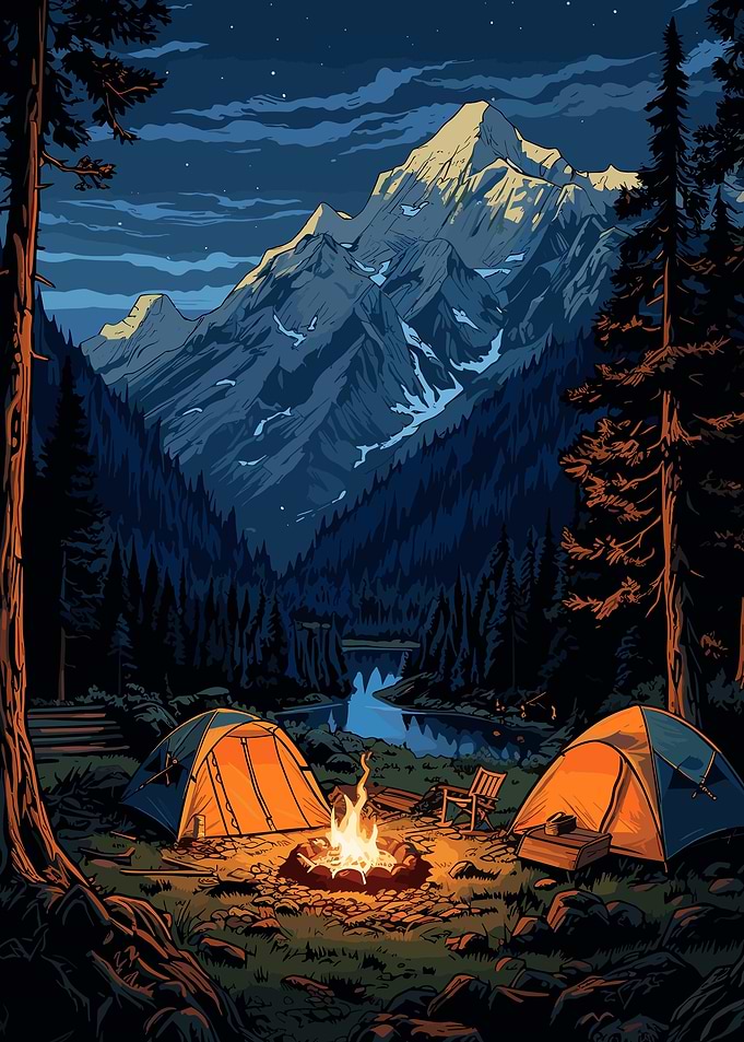 The Forest Campfire