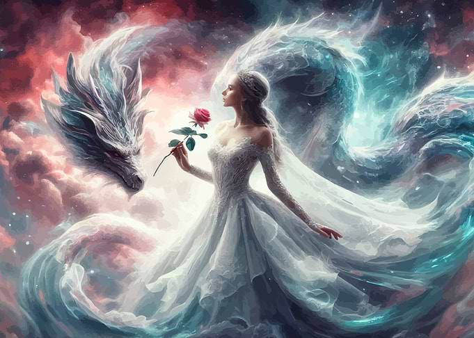 PRINCESS AND EPIC DRAGON