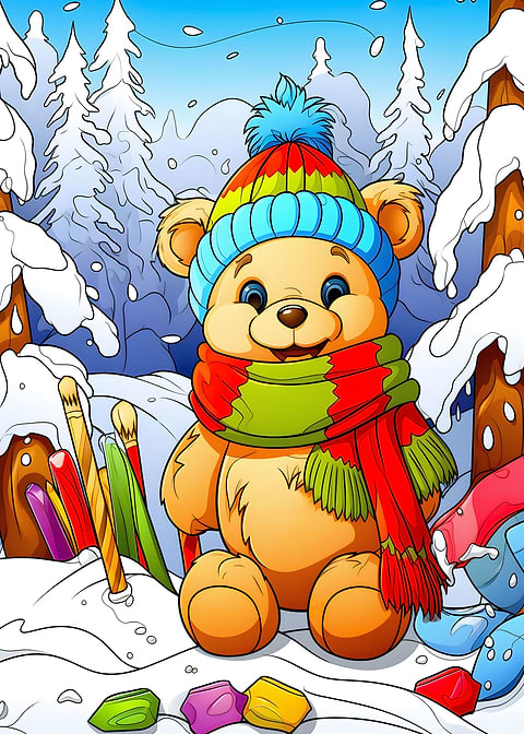Winter Wilderness Wonder — kids room metal wall art