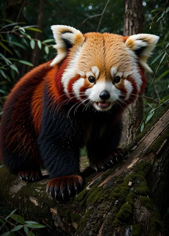 Red panda wildlife