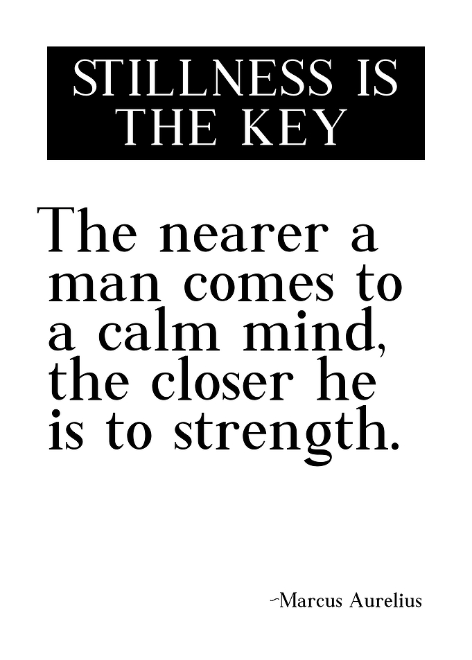 Stillness Is The Key