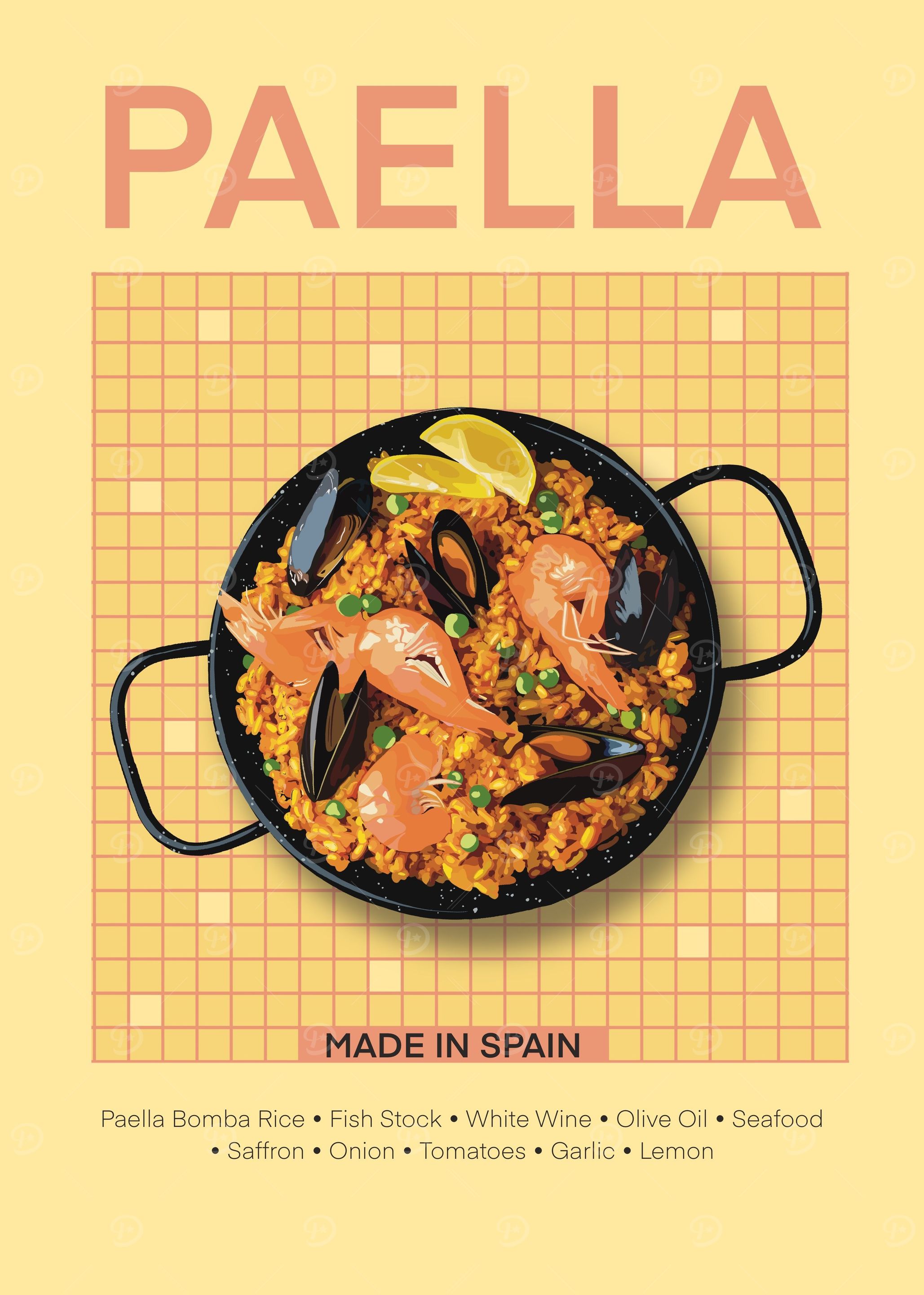 Spanish Paella Kitchen Art