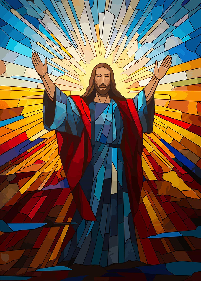 Jesus Christ Stained Glass