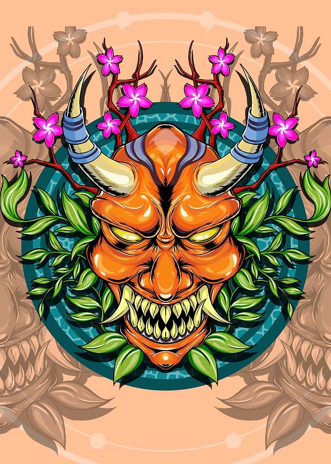 oni mask japanese
