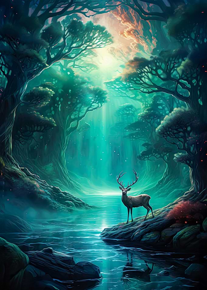 Aurora Borealis Mountains