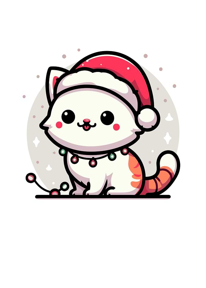 Cute Christmas Cat