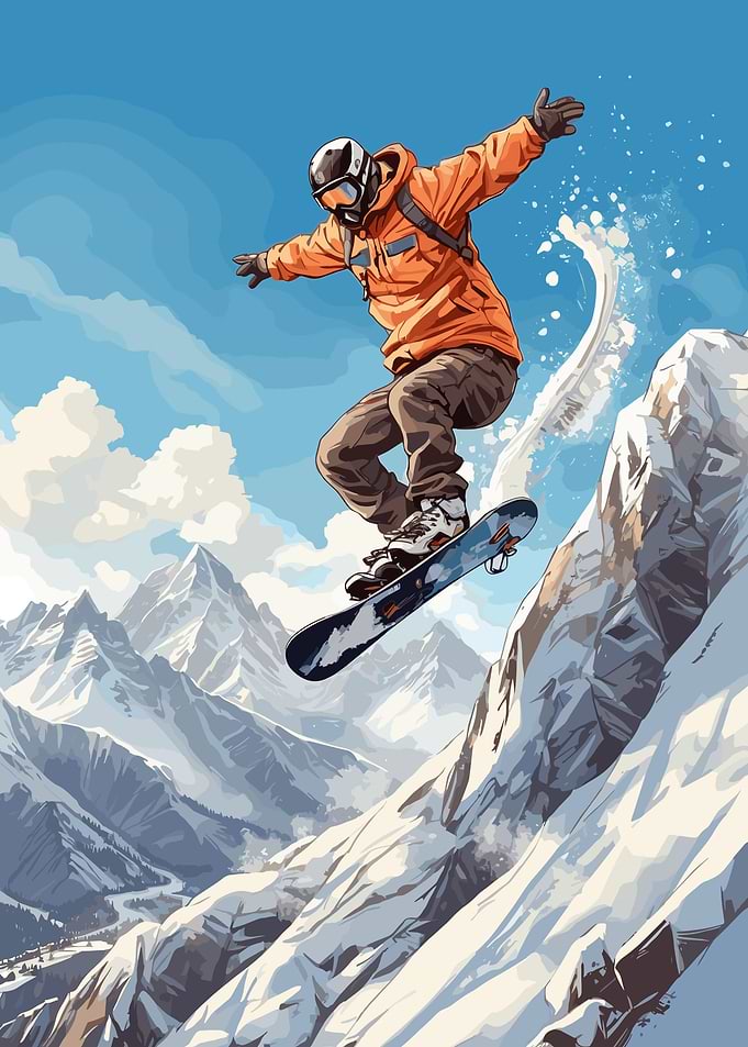 Snowboard Jump