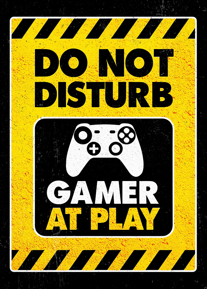 Gamer at Play Sign