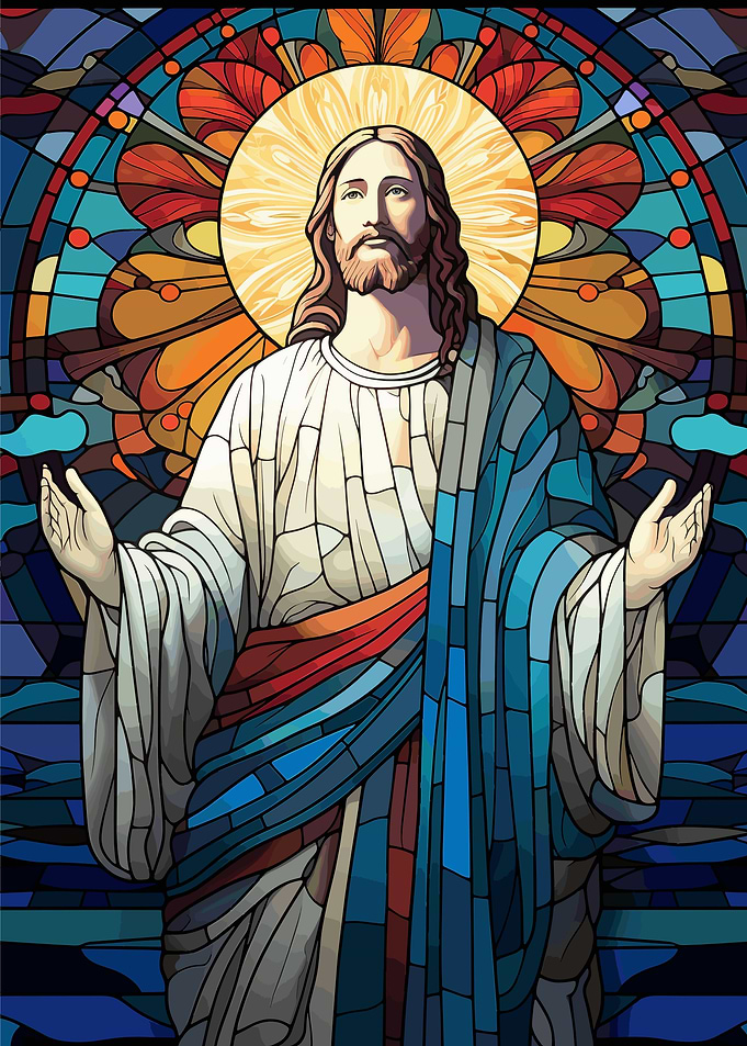 Jesus Christ Stained Glass