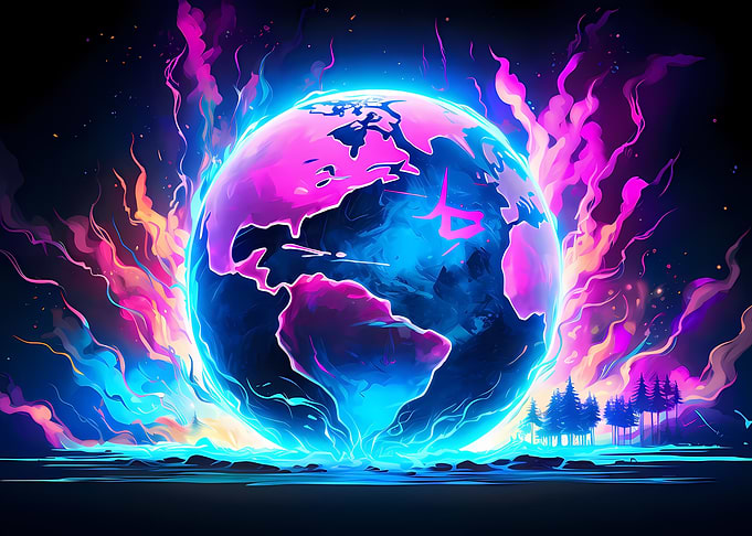 Fantasy World neon