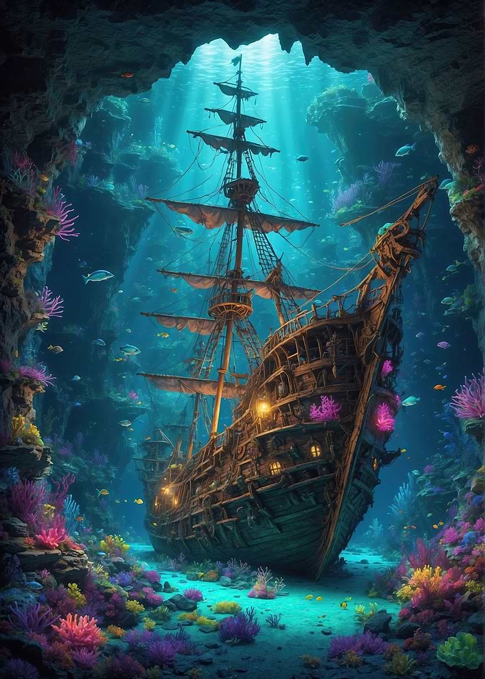 Sunken Pirate Ship