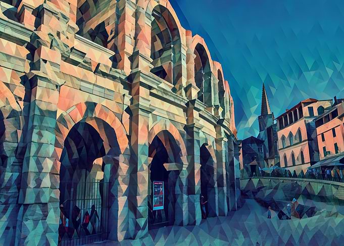 Roman amphitheater in Arle