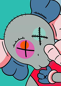 Kaws unique contemporary
