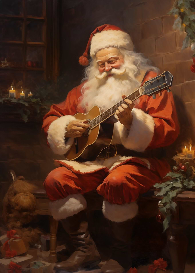 Vintage Santa Claus Xmas