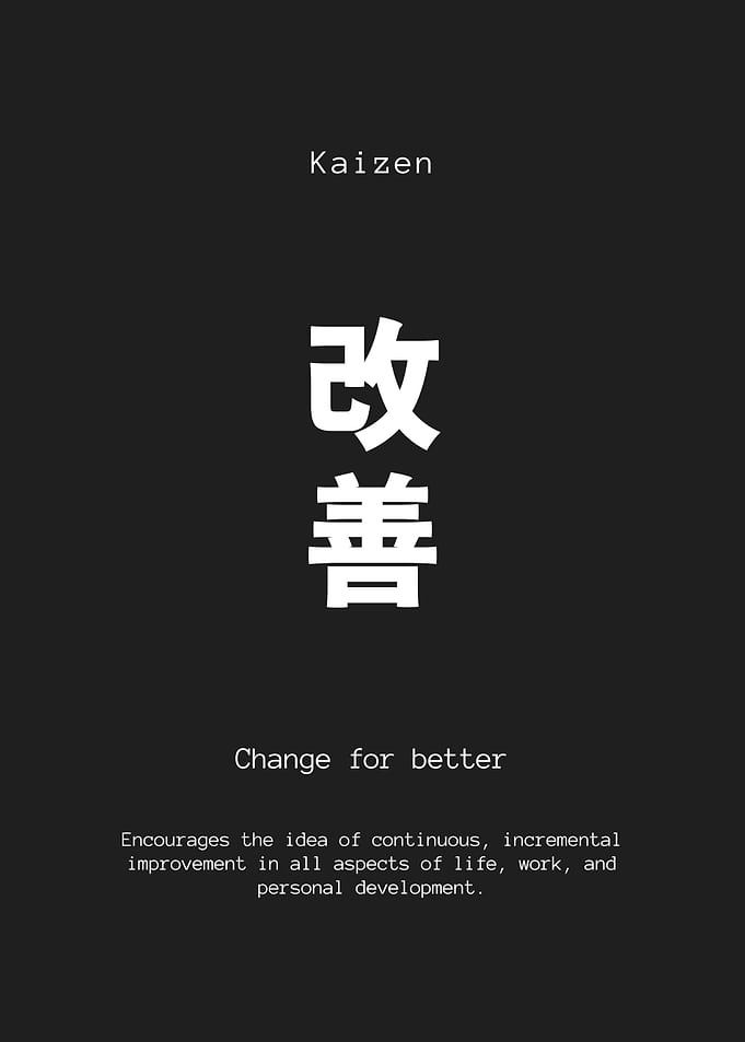 Kaizen Japanese Quote