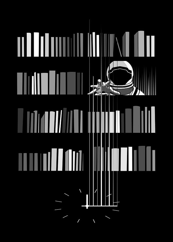 astronaut space room book