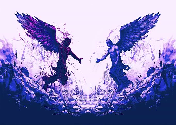 Angelic Battle Cyberpunk