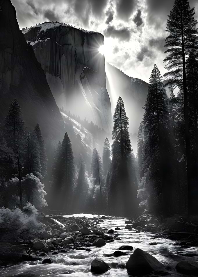 Photo Monochrome Valley
