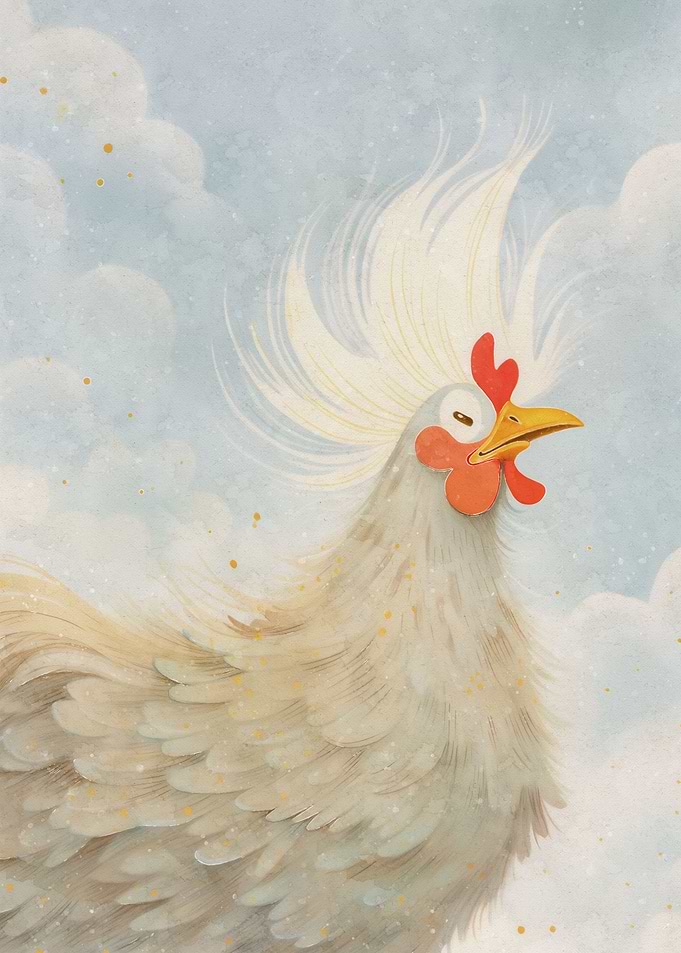 Cute little rooster
