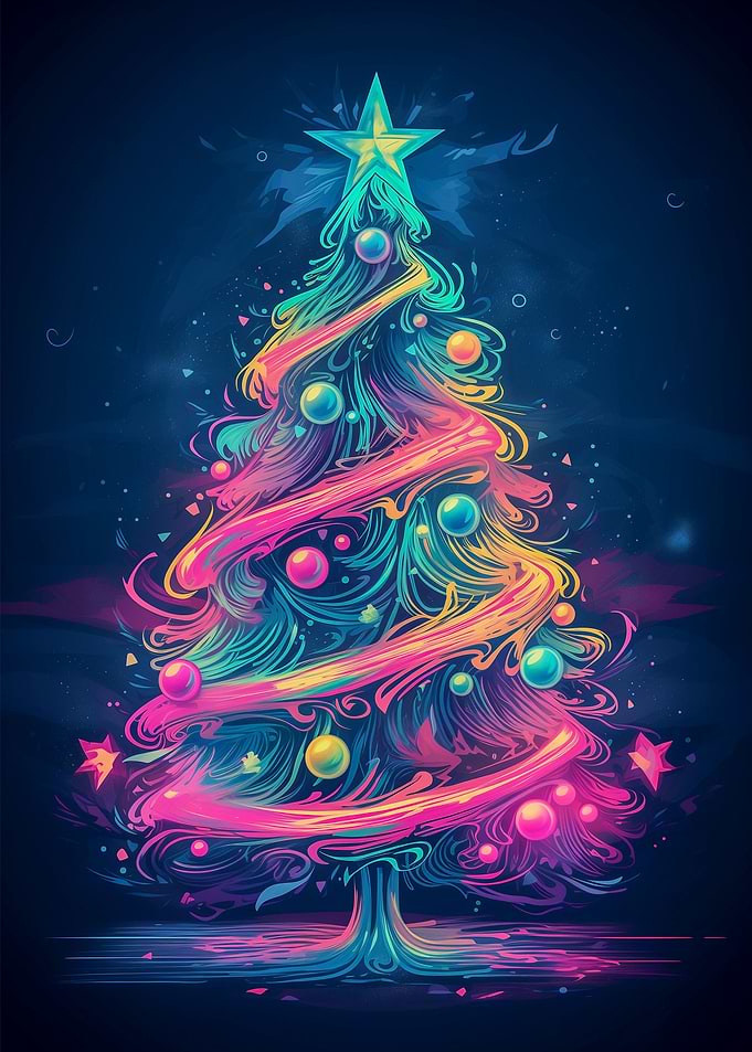 Pastell Christmas tree
