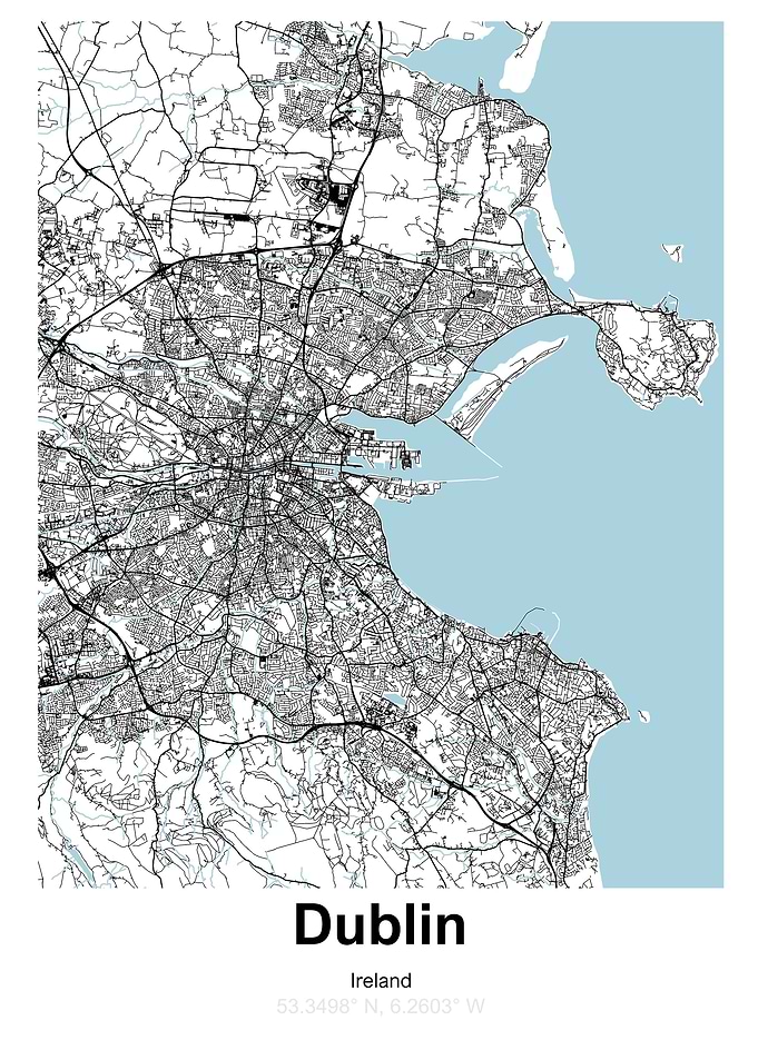 Dublin city map