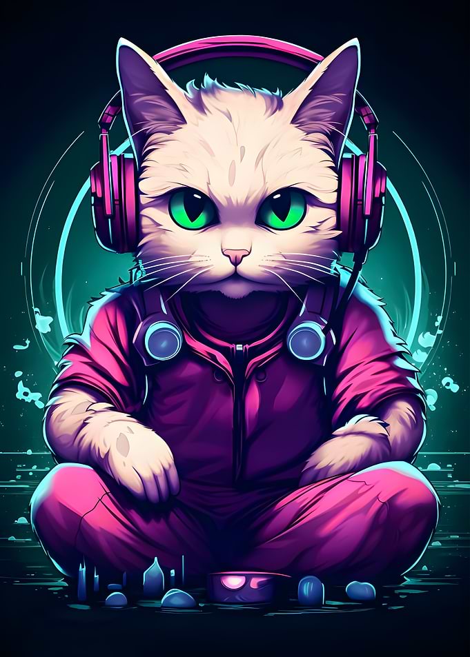 Neon Gaming Poster