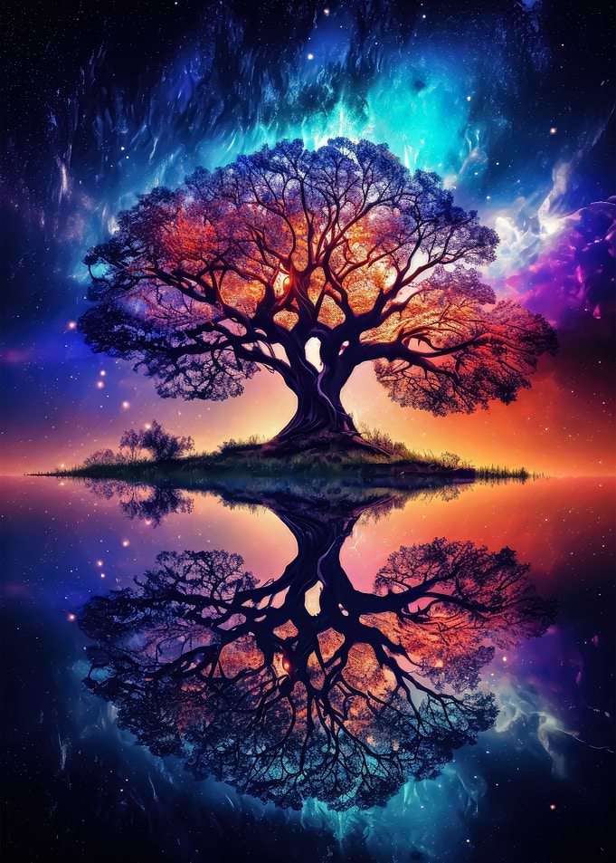 Vibrant Tree of Life Art