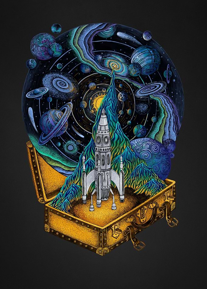 Space Travel Galaxy