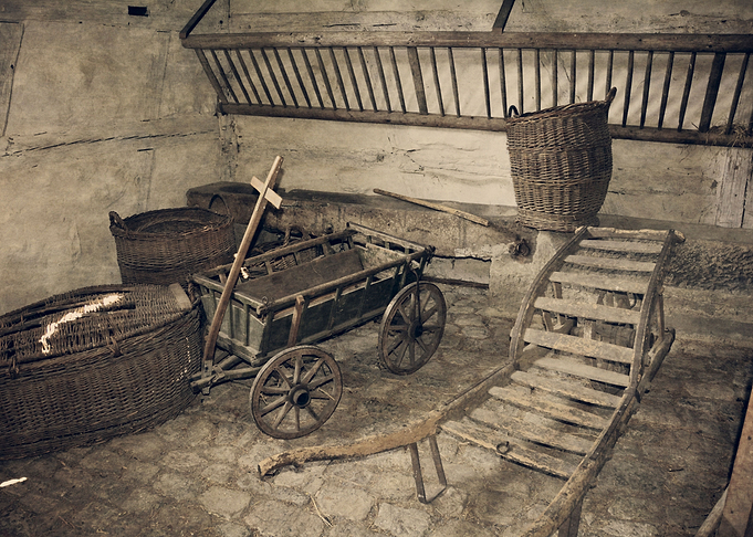 In an old barn