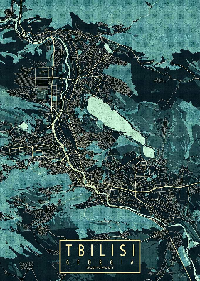 Tbilisi City Map Summer