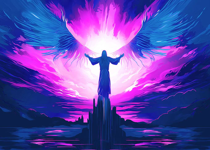 Angelic Fantasy Cyberpunk